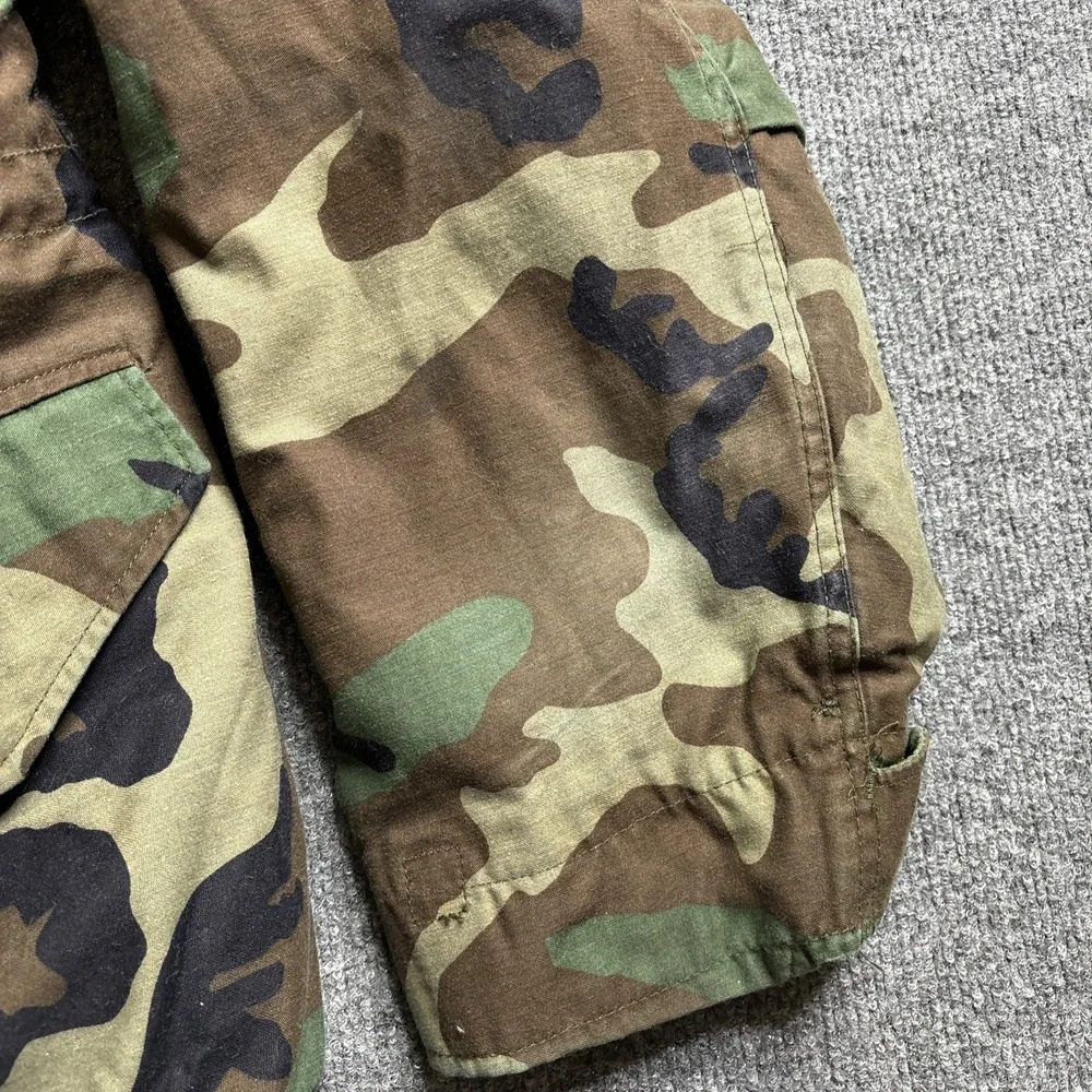 US Army Cold Weather Field Woodland Camouflage Jacket & Liner John Ownbey Medium